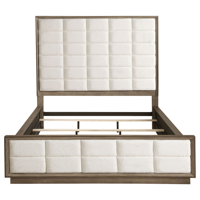 Durango 80-inch California King Panel Bed Taupe Oak