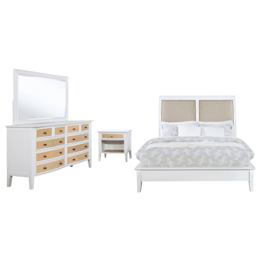 Bexhill 4-piece California King Bedroom Set White