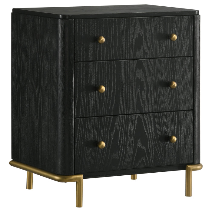 Arini 4-piece California King Bedroom Set Black and Natural