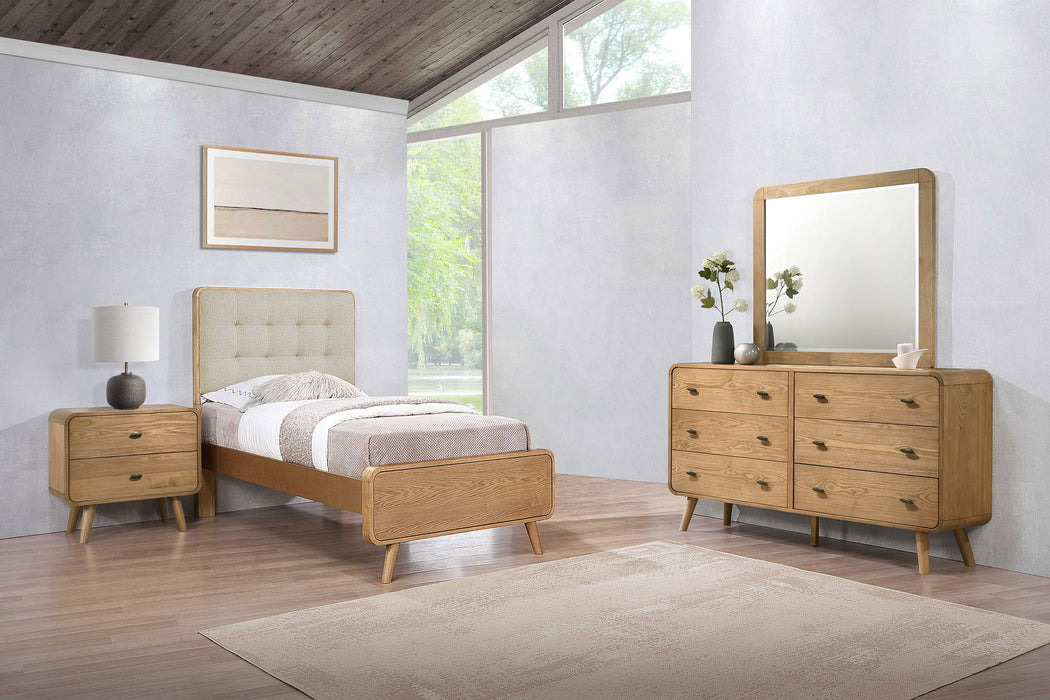 Robyn 4-piece Twin Bedroom Set Light Ash