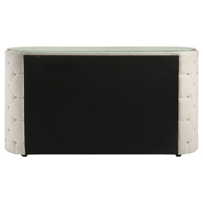 Sonya 6-drawer Upholstered Bedroom Dresser Ivory