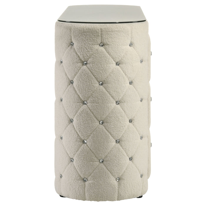 Sonya 6-drawer Upholstered Bedroom Dresser Ivory