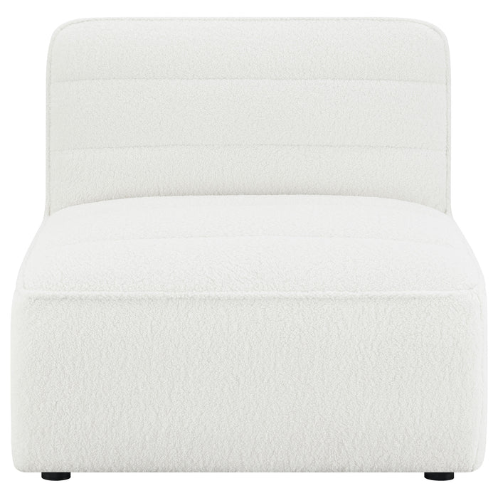 Sunny Upholstered Armless Chair Natural