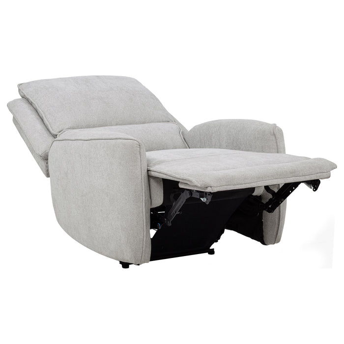 Sylmar Chenille Upholstered Power Recliner Dove Grey
