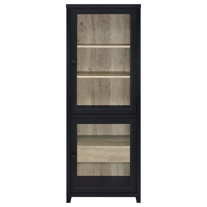 Denison 3-piece Entertainment Center 79-inch TV Stand Black