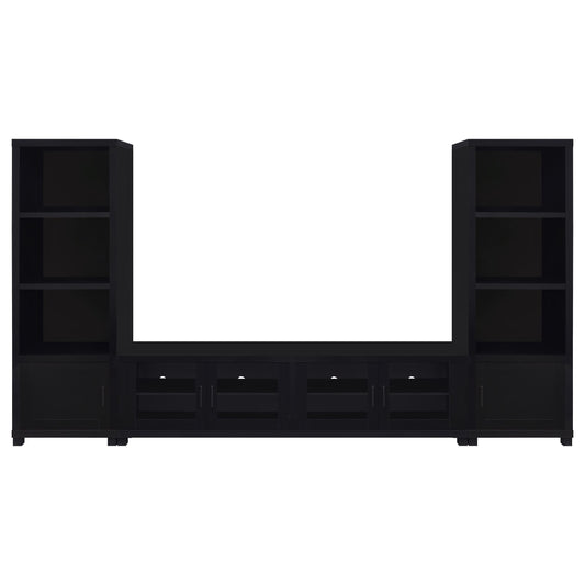 Jupiter 3-piece Entertainment Center 79-inch TV Stand Black