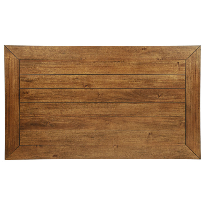 Atwood 5-piece Rectangular Wood Dining Set Warm Brown