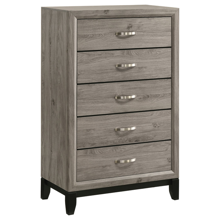 Valen Five-piece California King Bedroom Set Light Taupe
