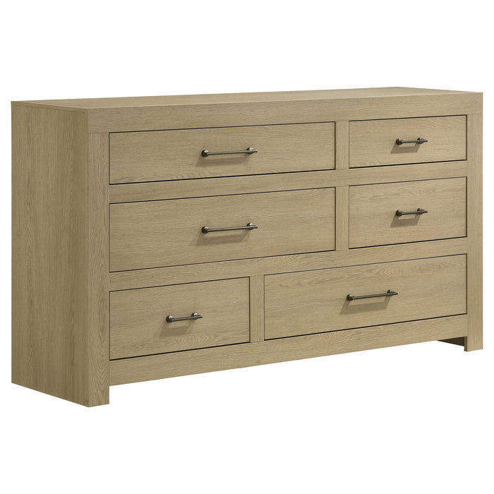 Hendricks 4-piece Queen Bedroom Set Light Oak