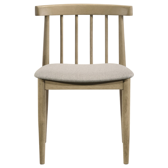 Hamlyn 5-piece Round Wood Dining Set Wheat and Natural Oak