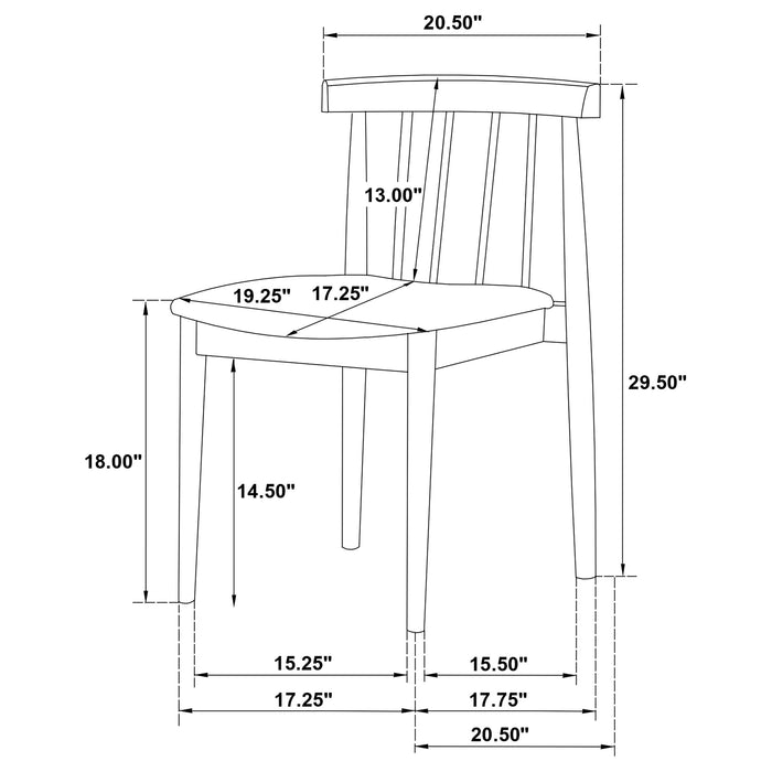 Strouse 5-piece Dining Set Wheat and Natural Oak