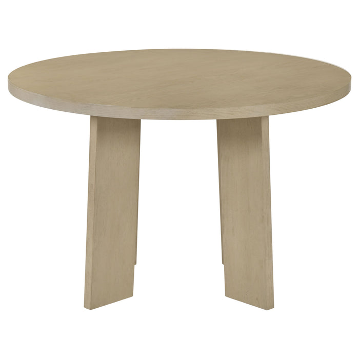 Strouse 5-piece Dining Set Grey and Natural Oak