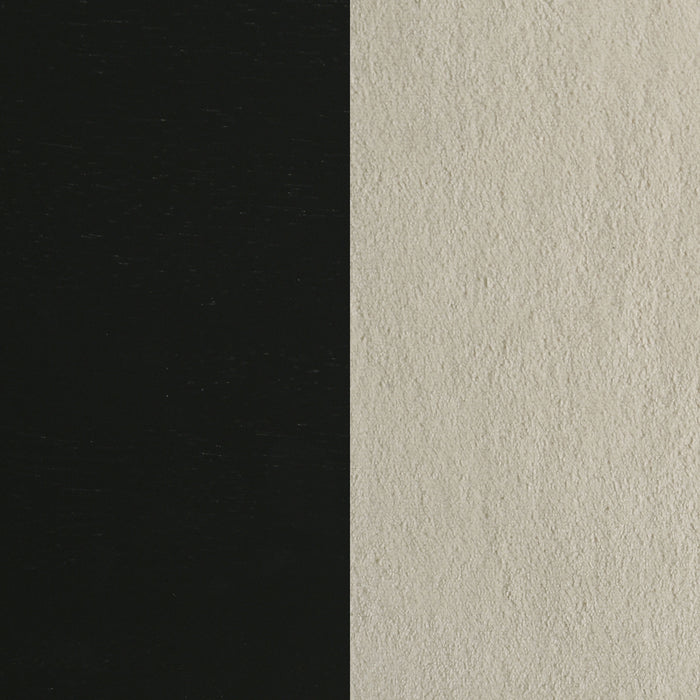 Redbridge Velvet Upholstered Counter Chair Cream and Black (Set of 2)