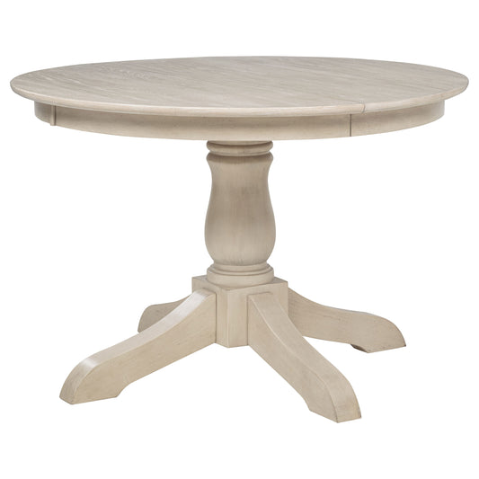 Orrison Oval 62-inch Wood Extension Leaf Dining Table Linen