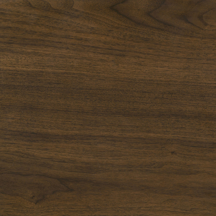Hamlyn Round Fluted Occasional Cocktail Coffee Table Walnut