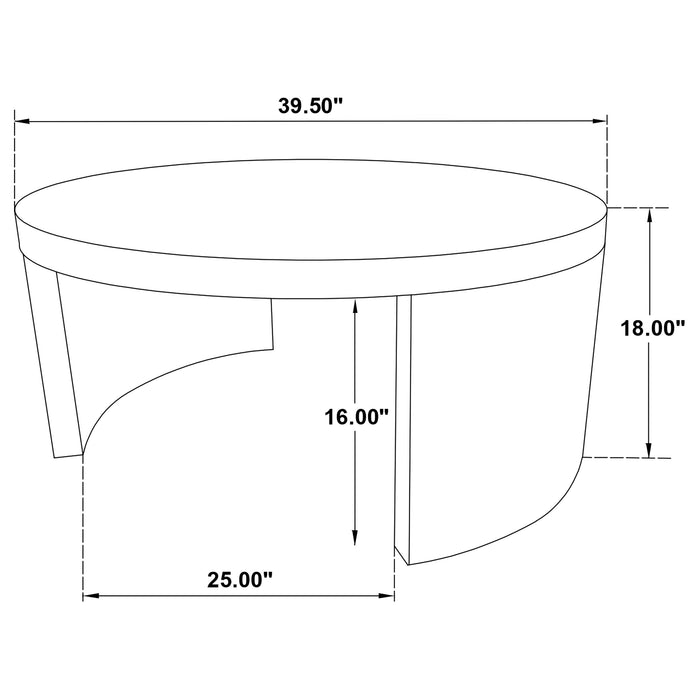 Sweeney 2-piece Coffee and End Occasional Table Set Dark Walnut