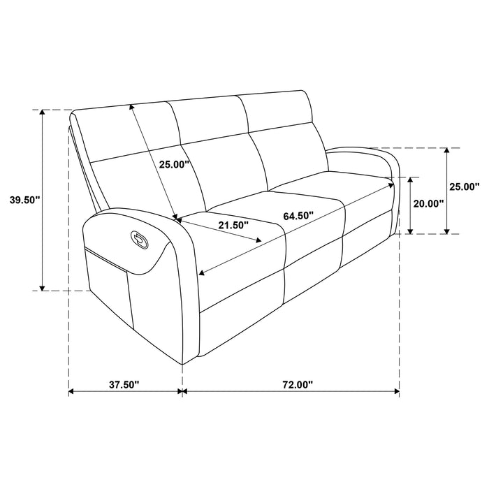 Hamilton 2-piece Chenille Manual Reclining Sofa Set Sand
