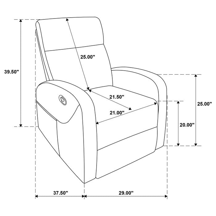 Hamilton Chenille Upholstered Manual Glider Recliner Sand