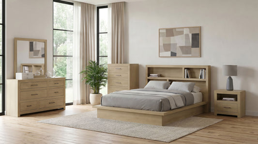 Hendricks 5-piece Queen Bedroom Set Light Oak