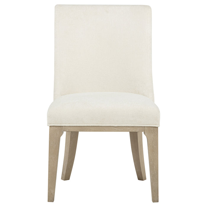Lucaire Arched Upholstered Dining Side Chair Cream (Set of 2)