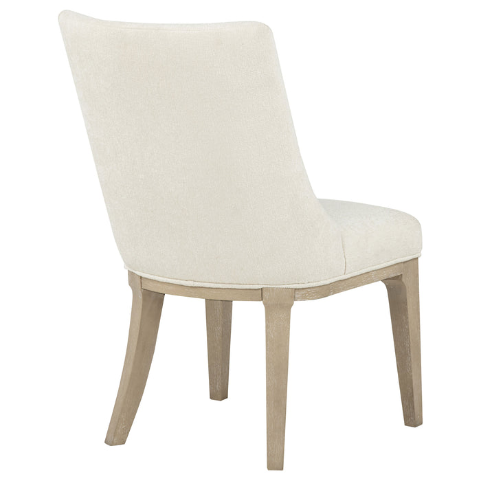 Lucaire Arched Upholstered Dining Side Chair Cream (Set of 2)