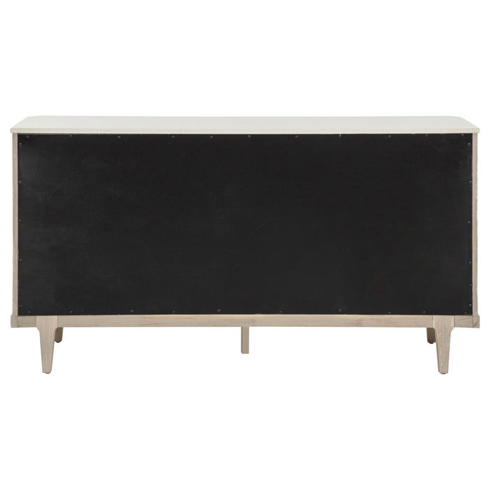 Lucaire 2-door 3-drawer Cultured Marble Top Sideboard Sandstone