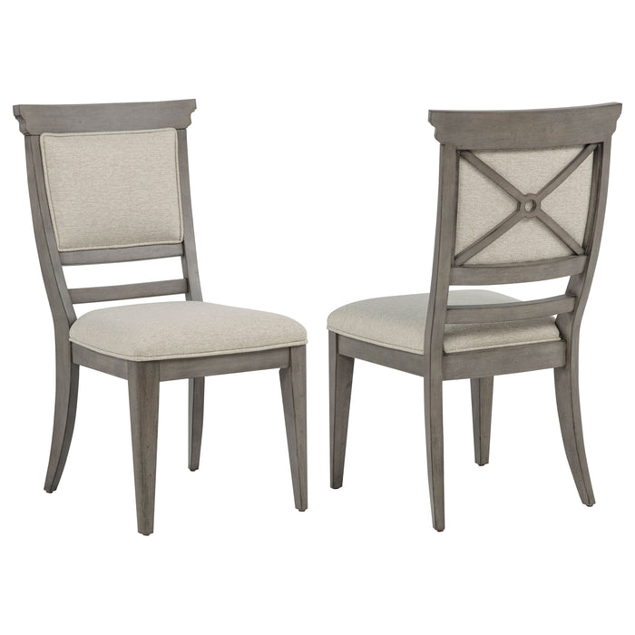 Cresswell Upholstered Dining Side Chair Tan (Set of 2)