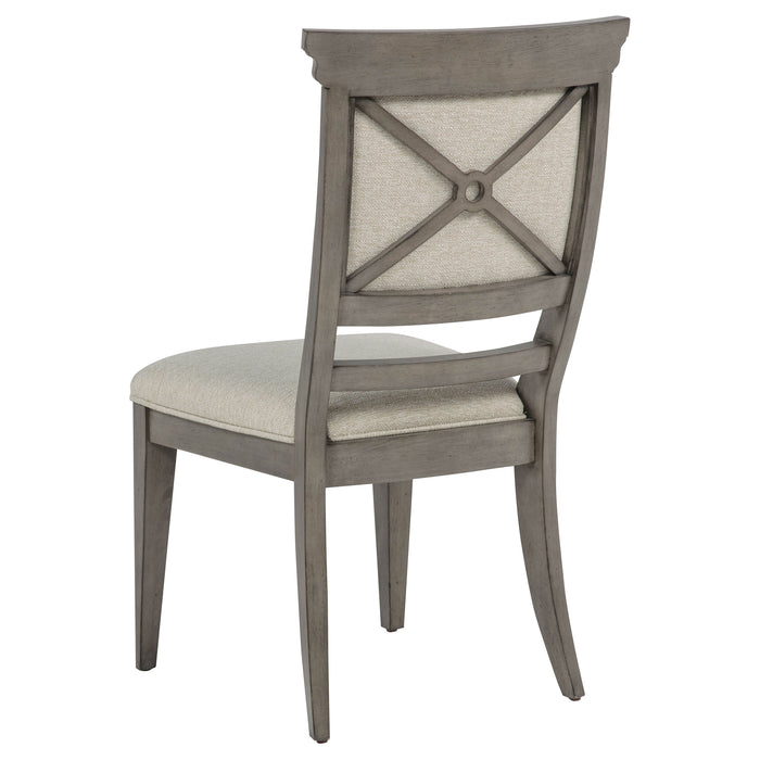 Cresswell Upholstered Dining Side Chair Tan (Set of 2)