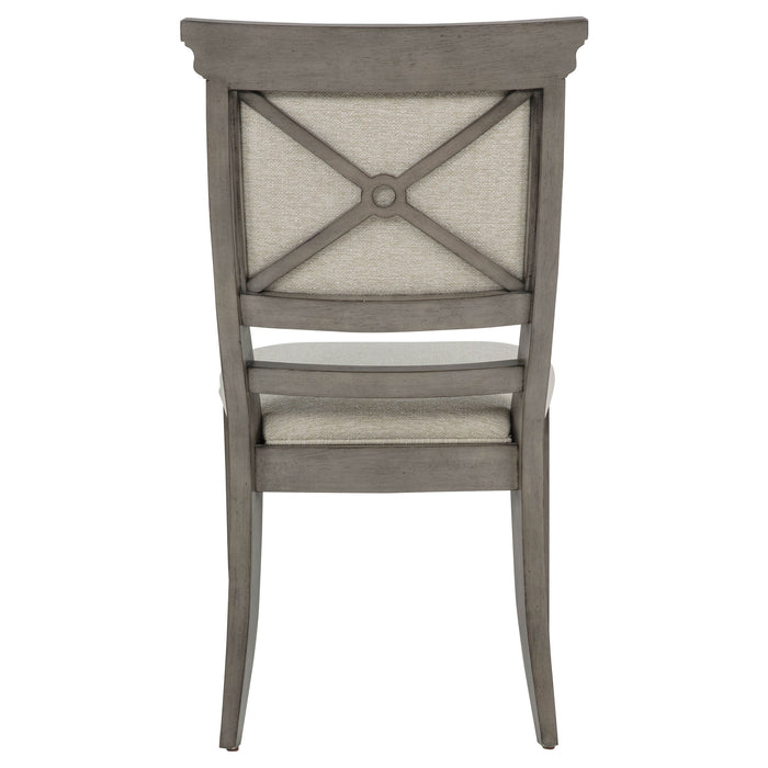 Cresswell Upholstered Dining Side Chair Tan (Set of 2)