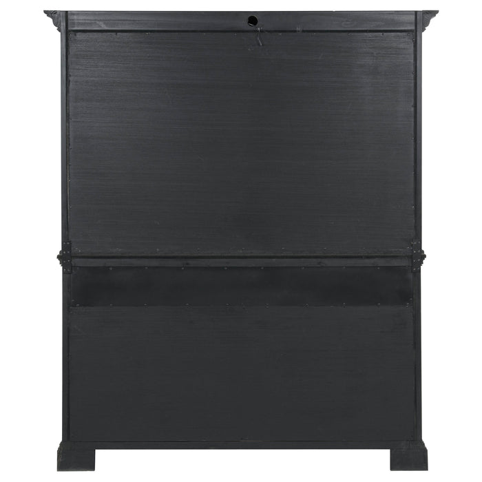 Cresswell 2-door 3-drawer Buffet and Hutch Weathered Taupe