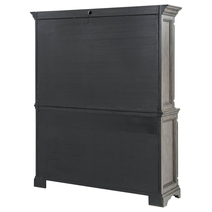 Cresswell 2-door 3-drawer Buffet and Hutch Weathered Taupe