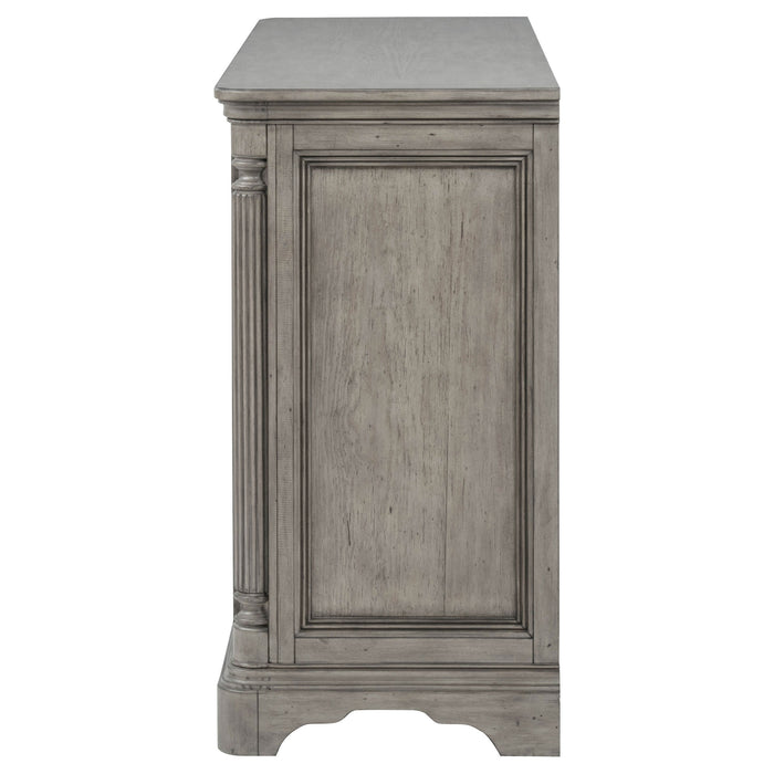 Cresswell 2-door 3-drawer Wine Storage Buffet Weathered Taupe