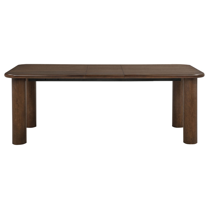 Faulkner 84-inch Extension Wood Dining Table Brown Oak