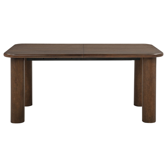 Faulkner 84-inch Extension Wood Dining Table Brown Oak