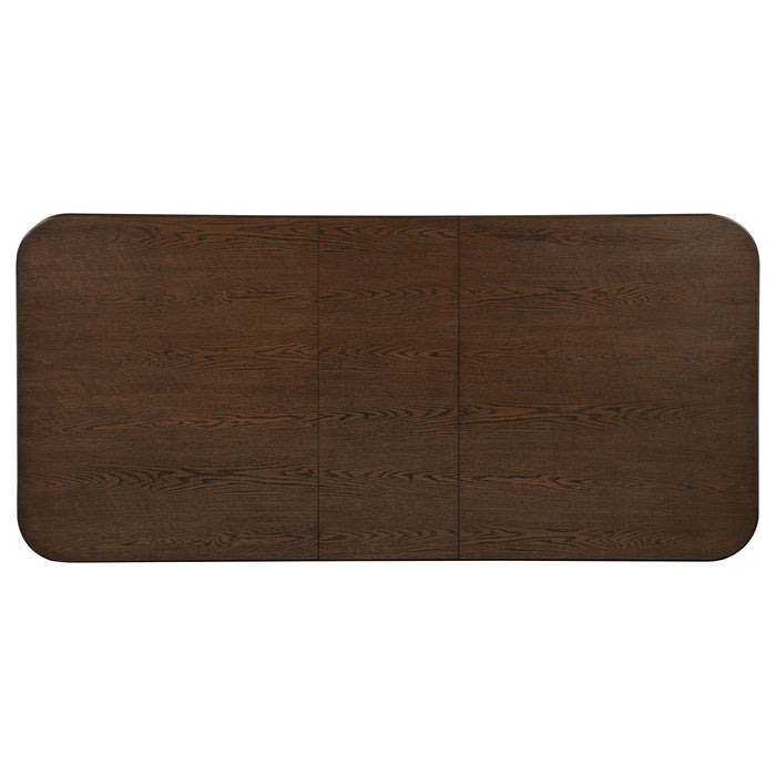 Faulkner 84-inch Extension Wood Dining Table Brown Oak