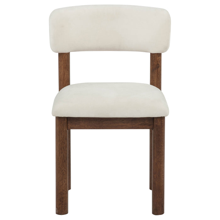 Faulkner Upholstered Dining Side Chair Cream (Set of 2)