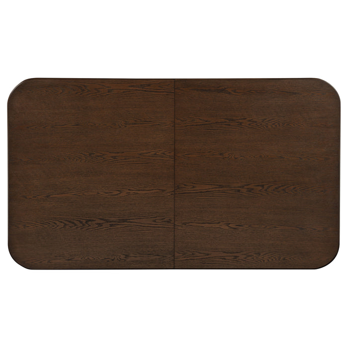 Faulkner 84-inch Extension Wood Dining Table Brown Oak