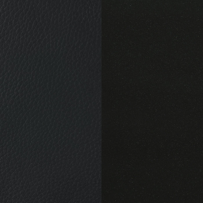 Vardon Genuine Leather Bar Stool Black (Set of 2)
