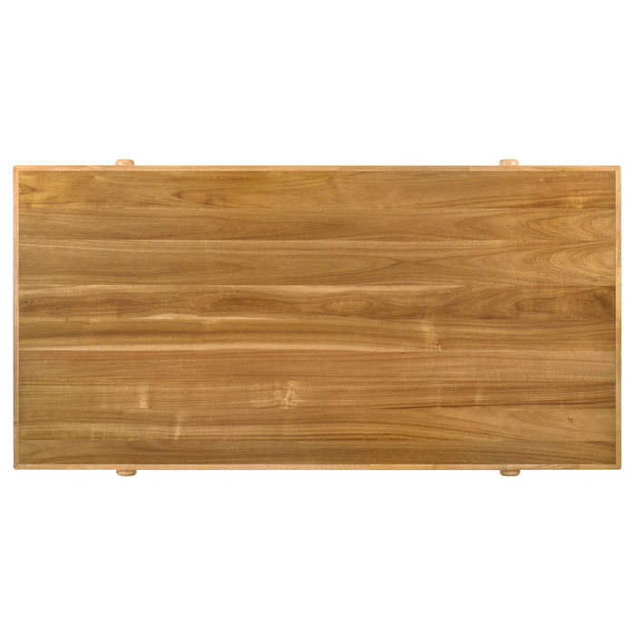 Fabra 79-inch Rectangular Wood Dining Table Honey