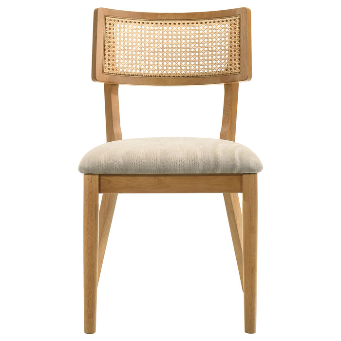 Fabra Cane Back Side Chair Honey Wheat (Set of 2)