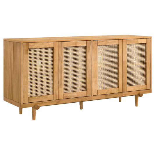 Fabra 4-door Dining Sideboard Storage Console Honey