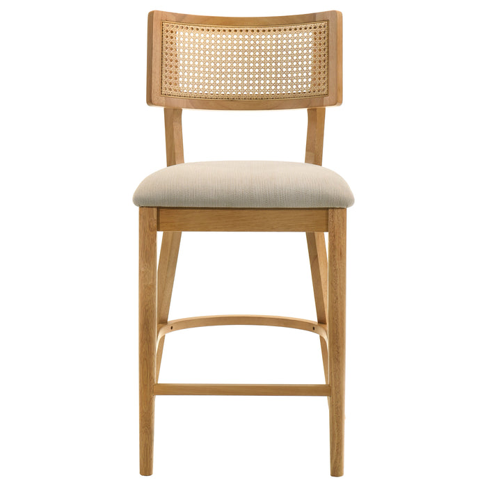 Fabra Cane Back Counter Height Chair Honey Wheat (Set of 2)