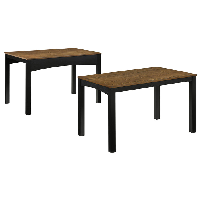 Sykes 47-inch 2-piece Nesting Dining Table Brown and Black