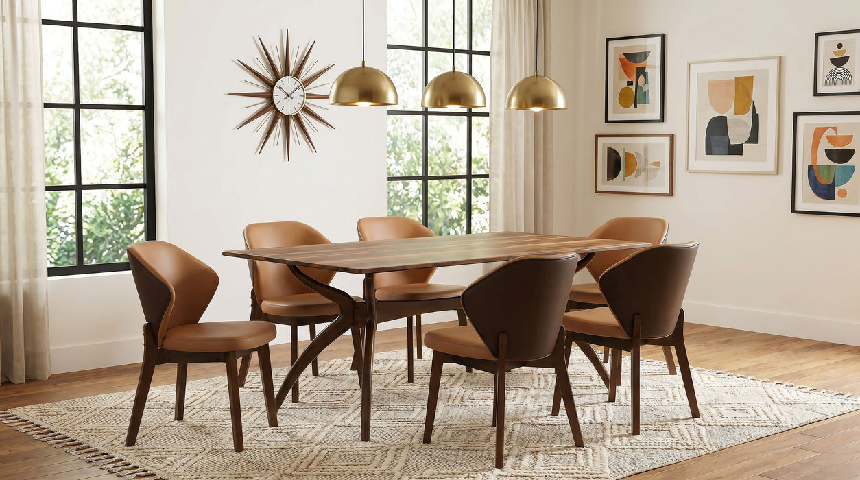 Randolph 79-inch Smart Top Rectangular Dining Table Sheesham and Brown