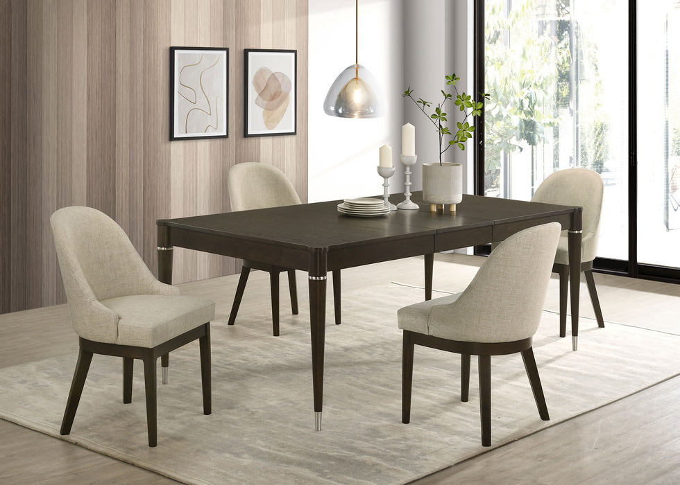 Reseda 5-piece Rectangular Dining Set Ash Brown