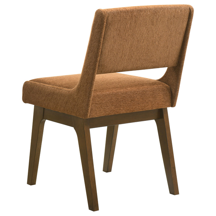 Galindo 5-piece 52-inch Round Dining Set Nutmeg and Walnut