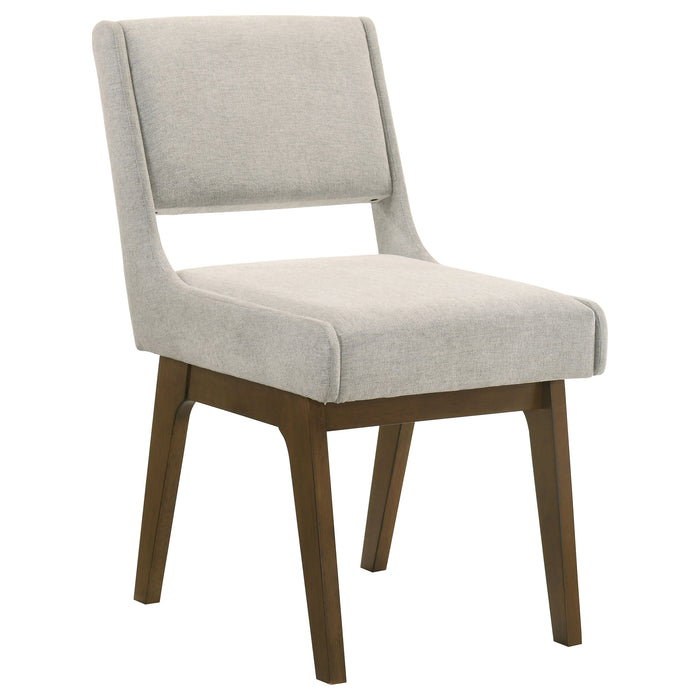 Galindo Upholstered Dining Side Chair Light Grey (Set of 2)