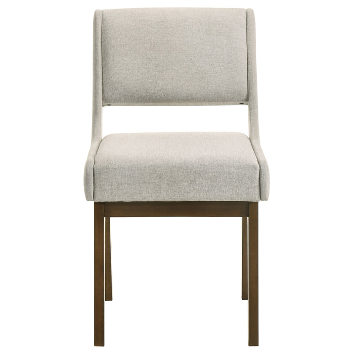 Galindo Upholstered Dining Side Chair Light Grey (Set of 2)