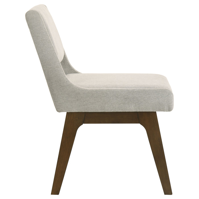 Galindo Upholstered Dining Side Chair Light Grey (Set of 2)