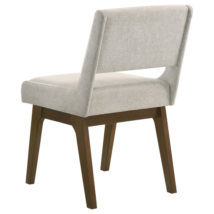 Galindo Upholstered Dining Side Chair Light Grey (Set of 2)